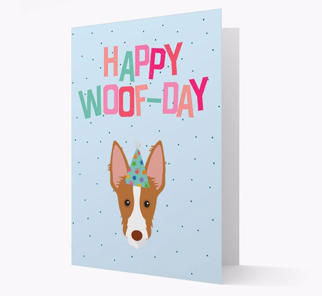 'Happy Woofday' Card with {breedFullName} Icon