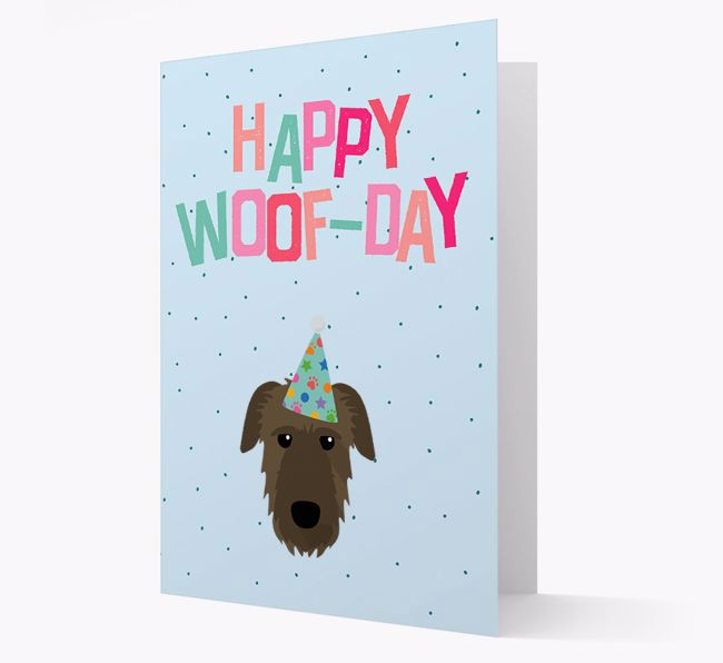 'Happy Woofday' Card with {breedFullName} Icon