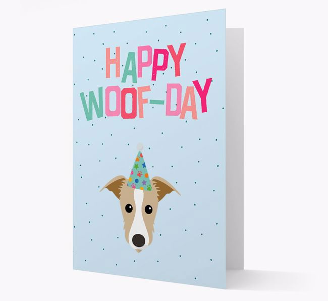 'Happy Woofday' Card with {breedFullName} Icon