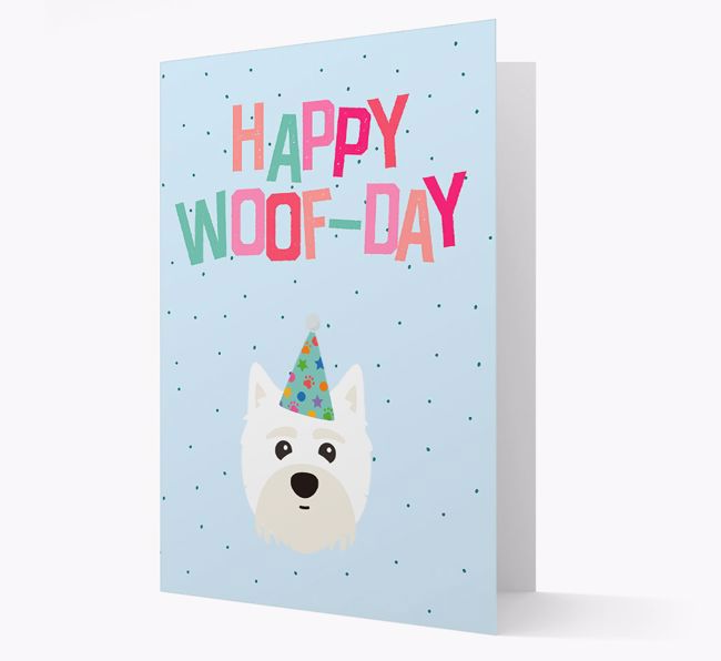 'Happy Woofday' Card with {breedFullName} Icon