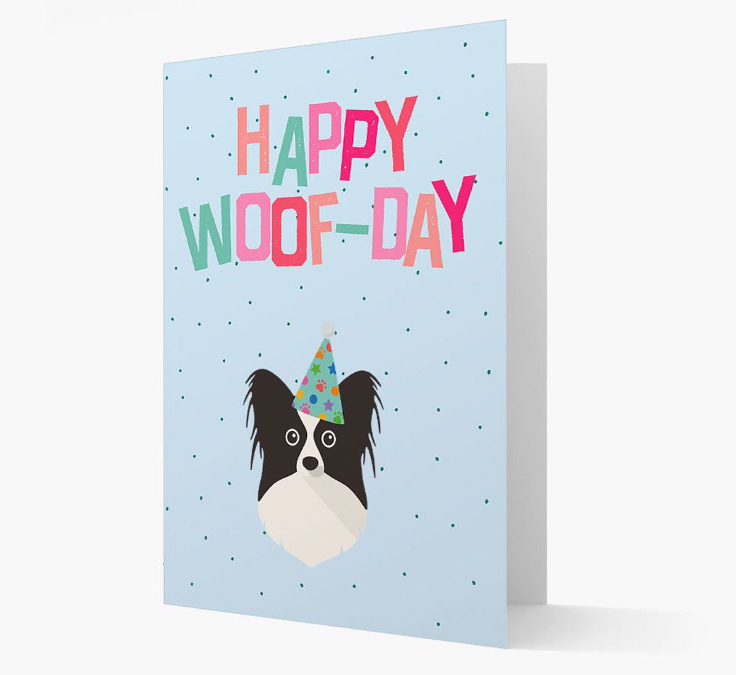 'Happy Woofday' - Personalized {breedFullName} Card- front