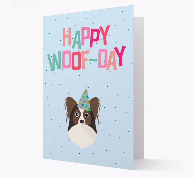 'Happy Woofday' Card with {breedFullName} Icon