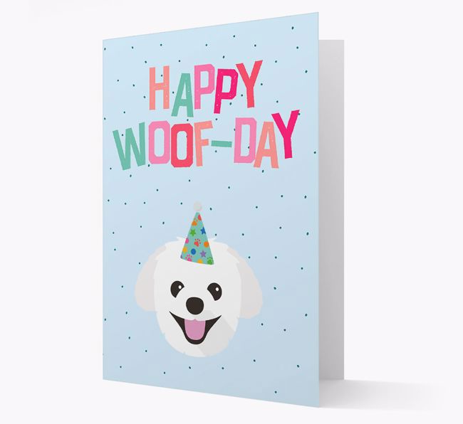 'Happy Woofday' Card with {breedFullName} Icon