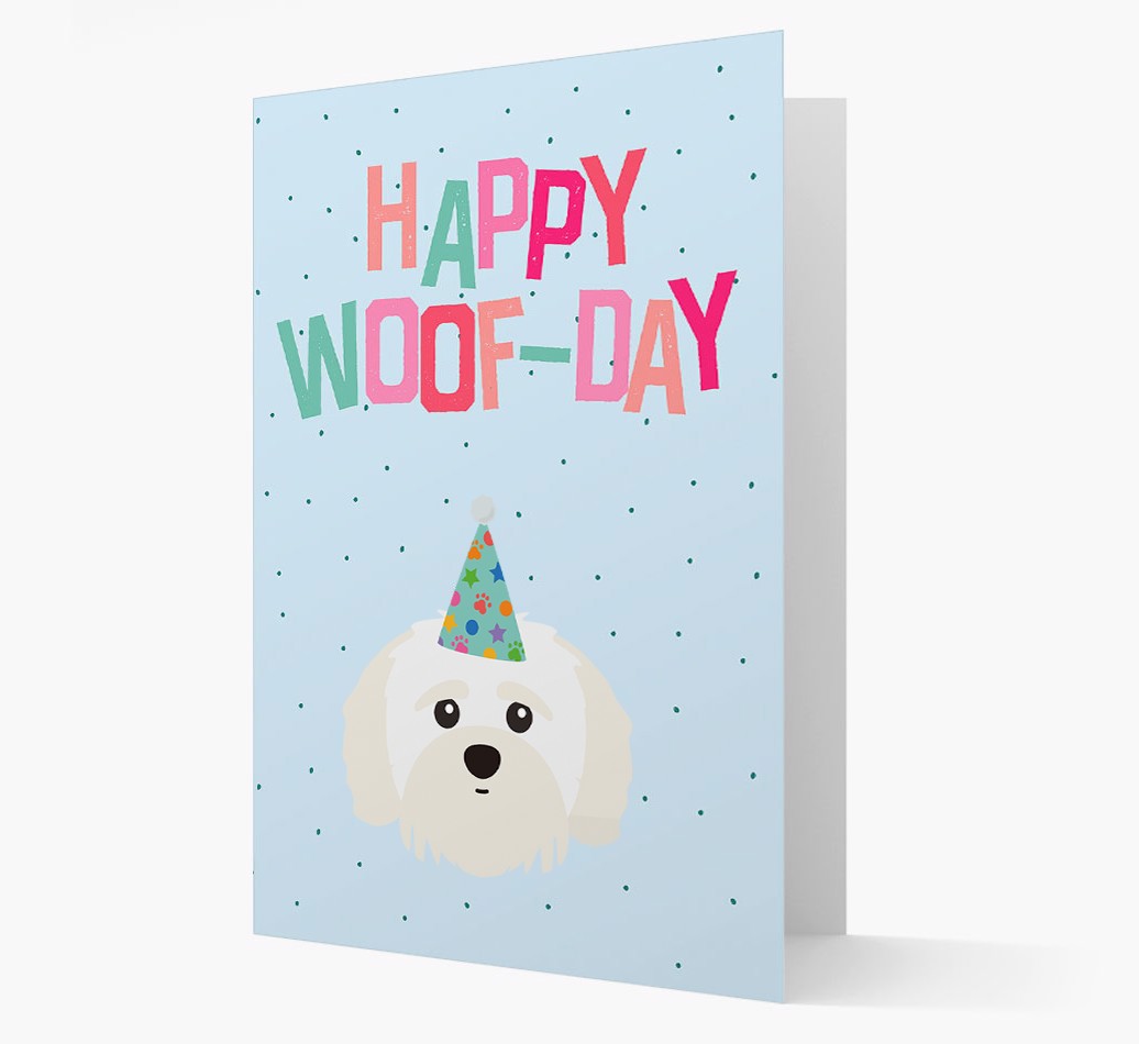 'Happy Woofday' - Personalized {breedFullName} Card- front