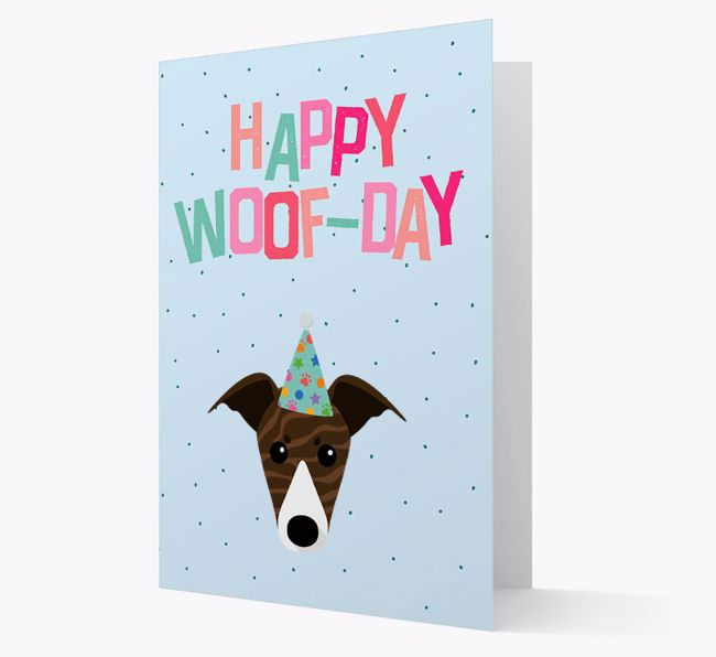 'Happy Woofday' Card with {breedFullName} Icon