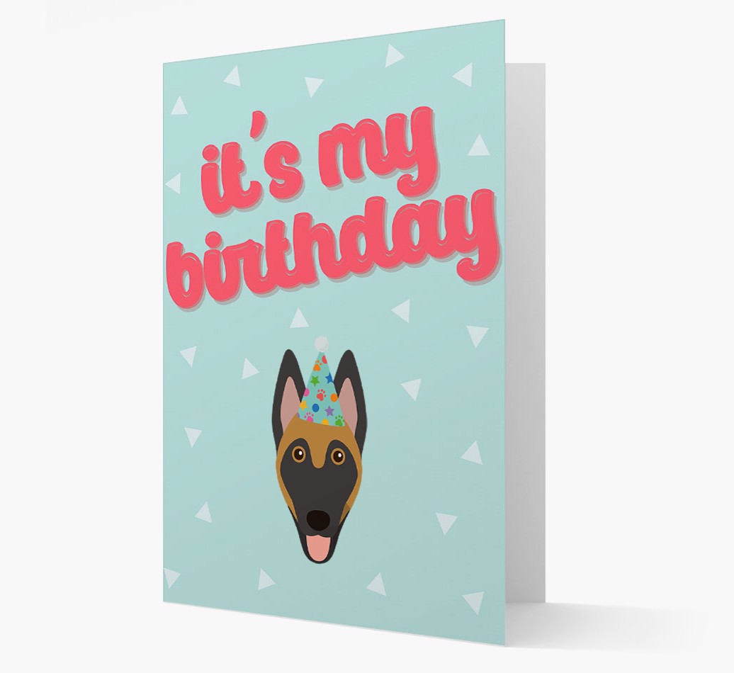 'It's my Birthday' - Personalised {breedFullName} Card Front