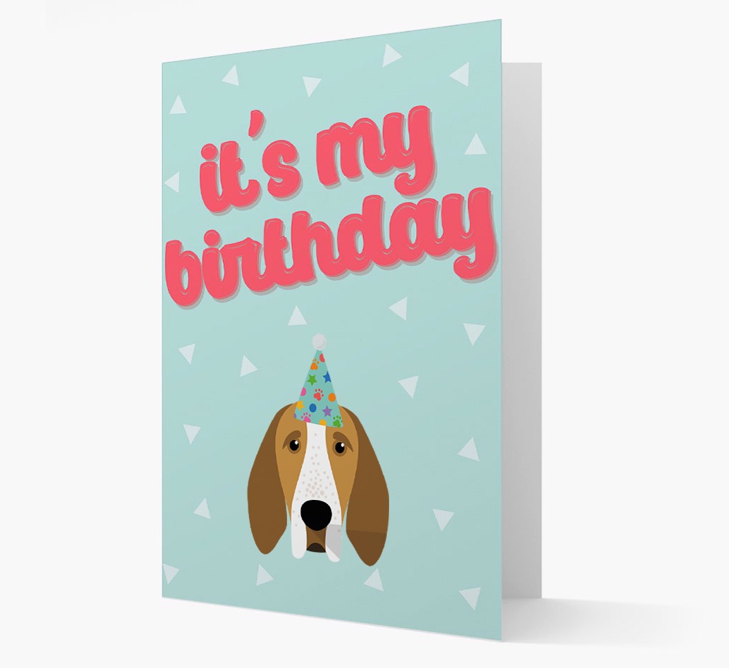 'It's my Birthday' - Personalized {breedFullName} Card Front