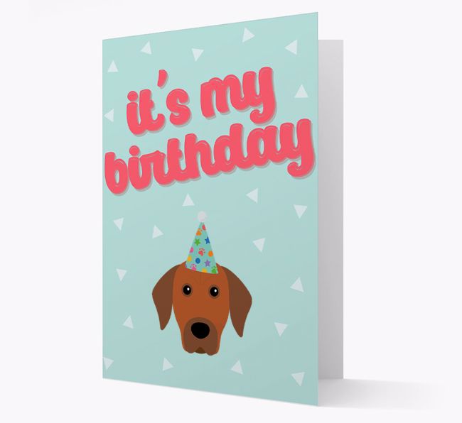 'It's my Birthday' Card with {breedFullName} Icon