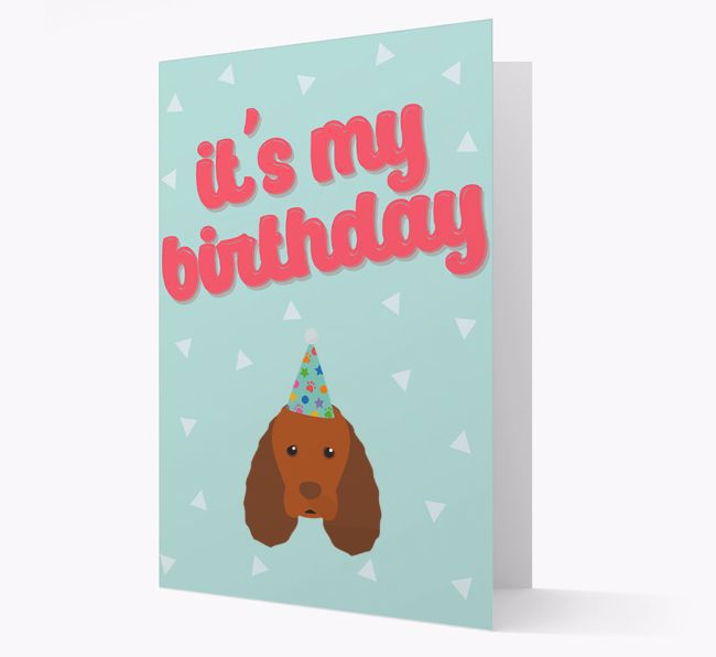 'It's my Birthday' Card with {breedFullName} Icon