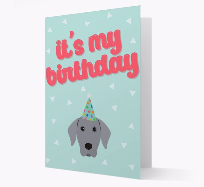 'It's my Birthday' Card with {breedFullName} Icon