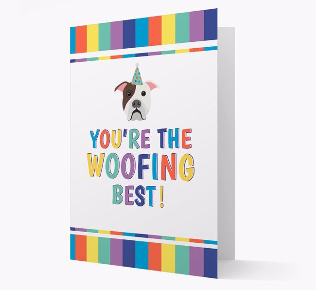 'You're the Woofing Best' Card with {breedFullName} Icon