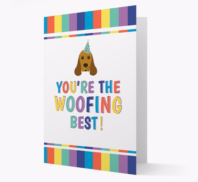 'You're the Woofing Best' Card with {breedFullName} Icon