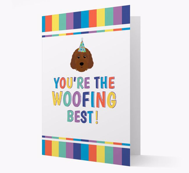 'You're the Woofing Best' Card with {breedFullName} Icon