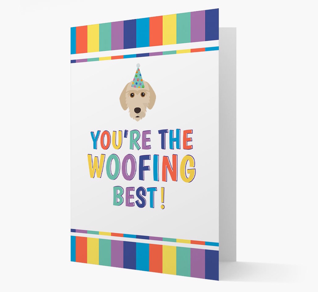 'You're the Woofing Best' - Personalised {breedFullName} Card- front