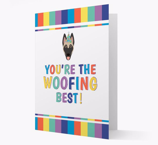 'You're the Woofing Best' Card with {breedFullName} Icon