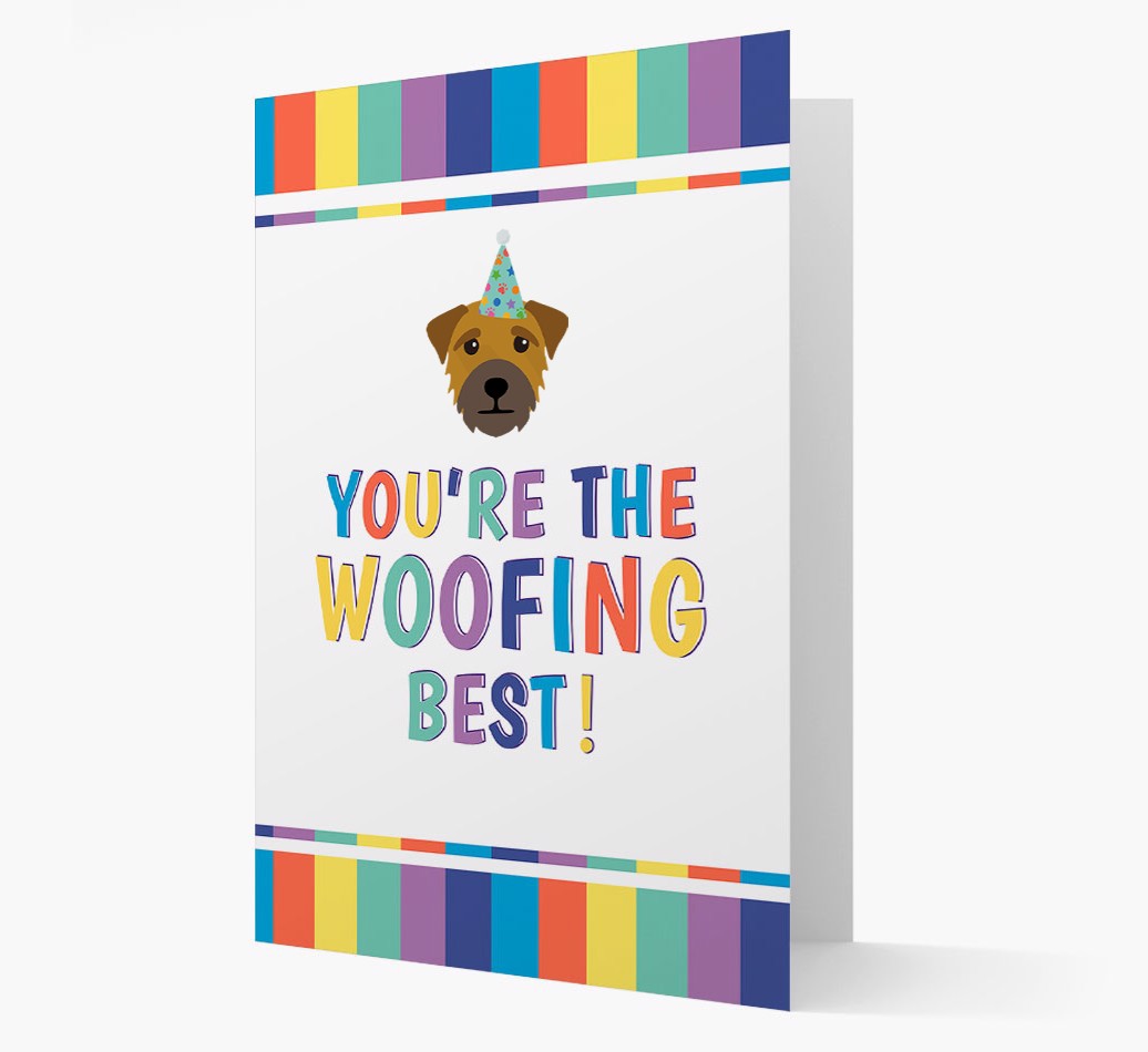 'You're the Woofing Best' - Personalised {breedFullName} Card- front