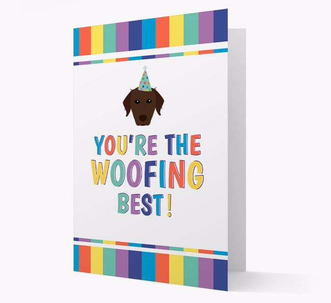 'You're the Woofing Best' Card with {breedFullName} Icon