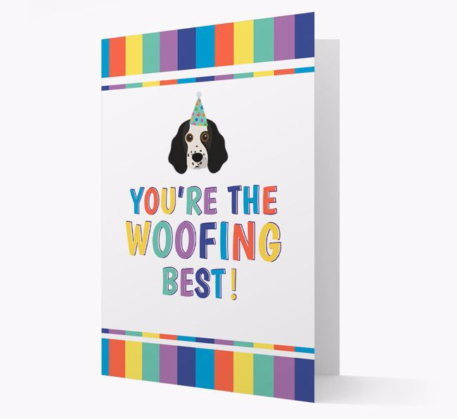 'You're the Woofing Best' Card with {breedFullName} Icon