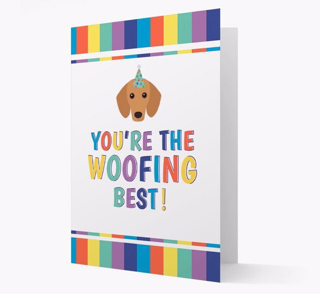 'You're the Woofing Best' Card with {breedFullName} Icon