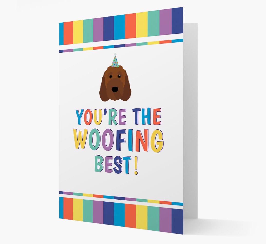 'You're the Woofing Best' - Personalized {breedFullName} Card- front