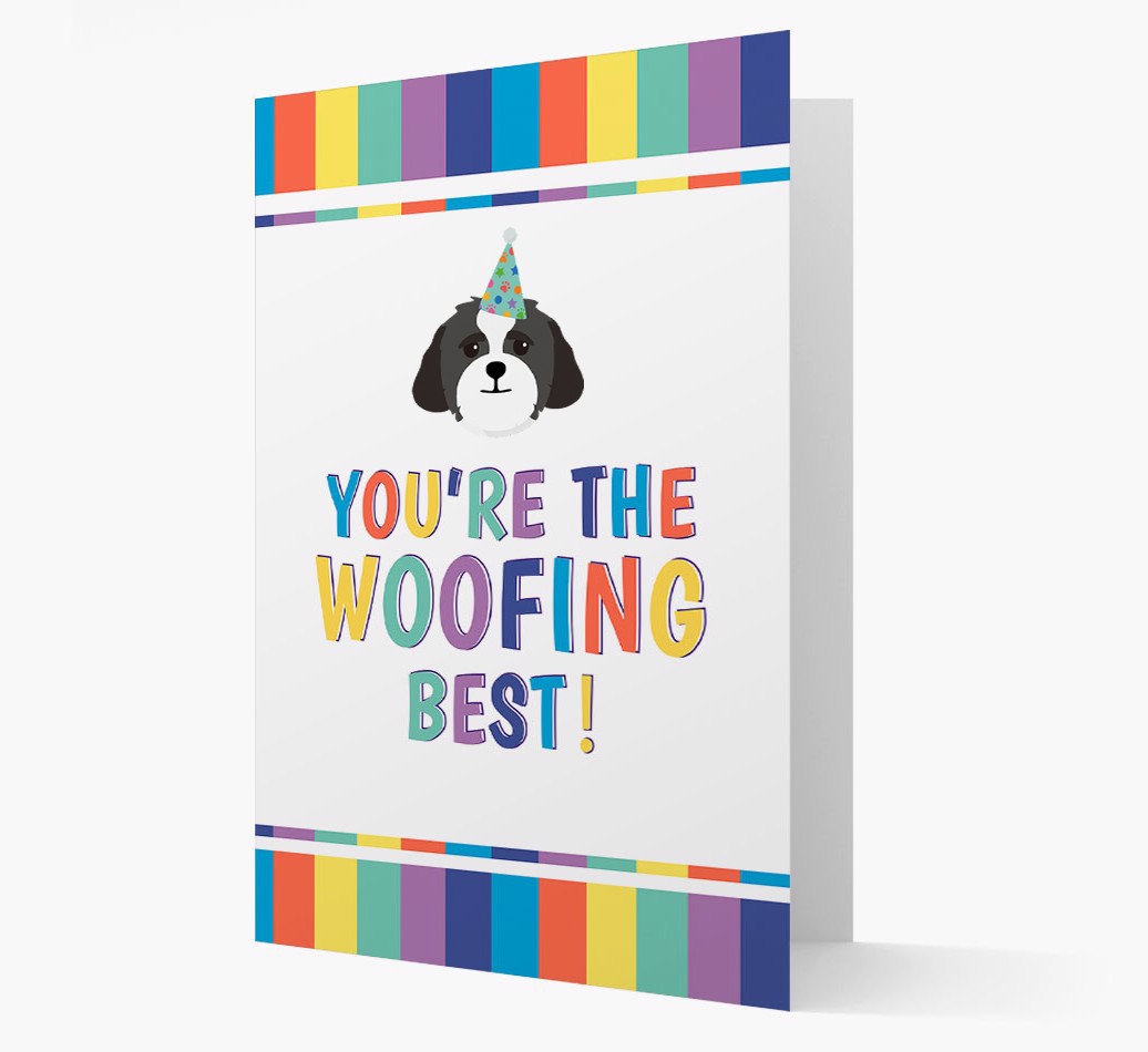 'You're the Woofing Best' - Personalised {breedFullName} Card- front