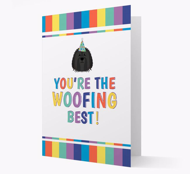 'You're the Woofing Best' Card with {breedFullName} Icon