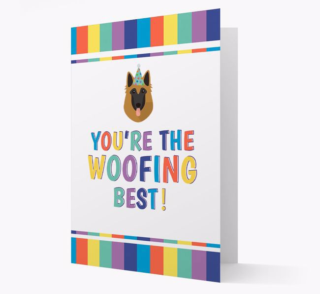 'You're the Woofing Best' Card with {breedFullName} Icon