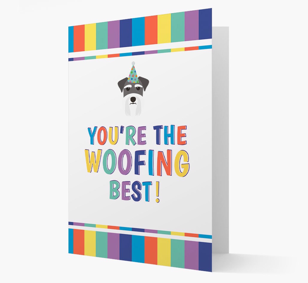 'You're the Woofing Best' - Personalised {breedFullName} Card- front