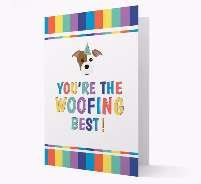 'You're the Woofing Best' Card with {breedFullName} Icon