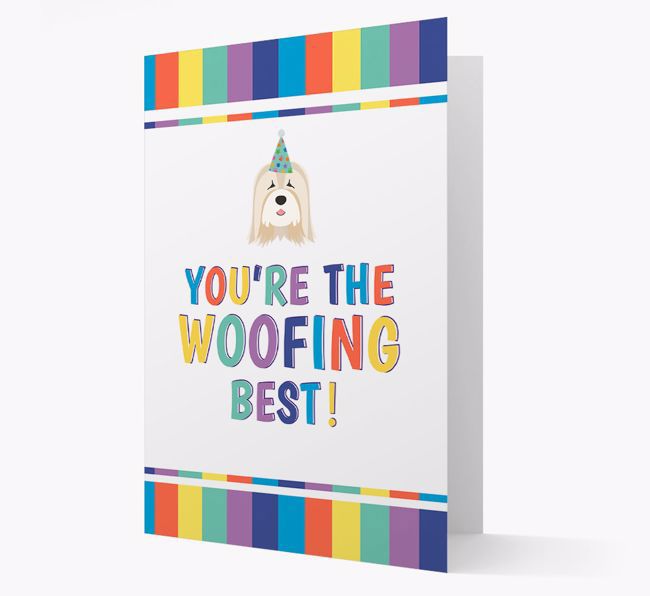 'You're the Woofing Best' Card with {breedFullName} Icon