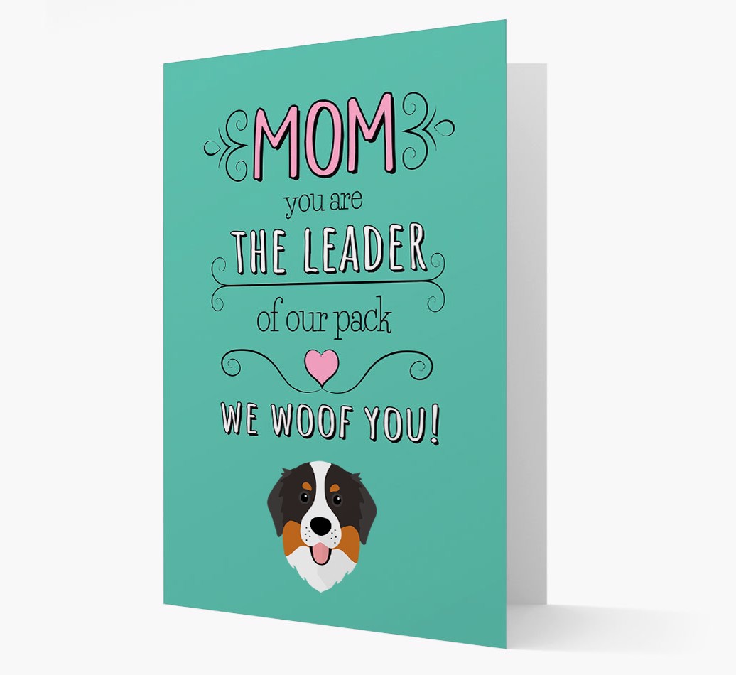 'The Leader Of Our Pack' Card with your {breedFullName} Icon front