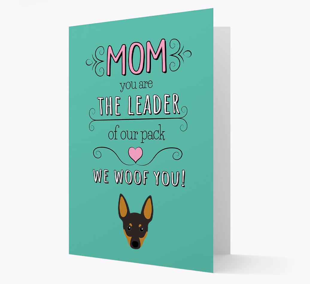 'The Leader Of Our Pack' Card with your {breedFullName} Icon front