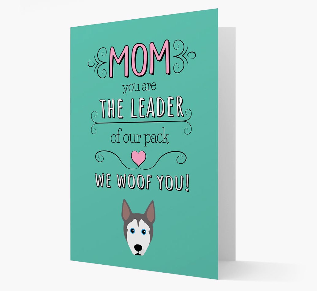 'The Leader Of Our Pack' Card with your {breedFullName} Icon front