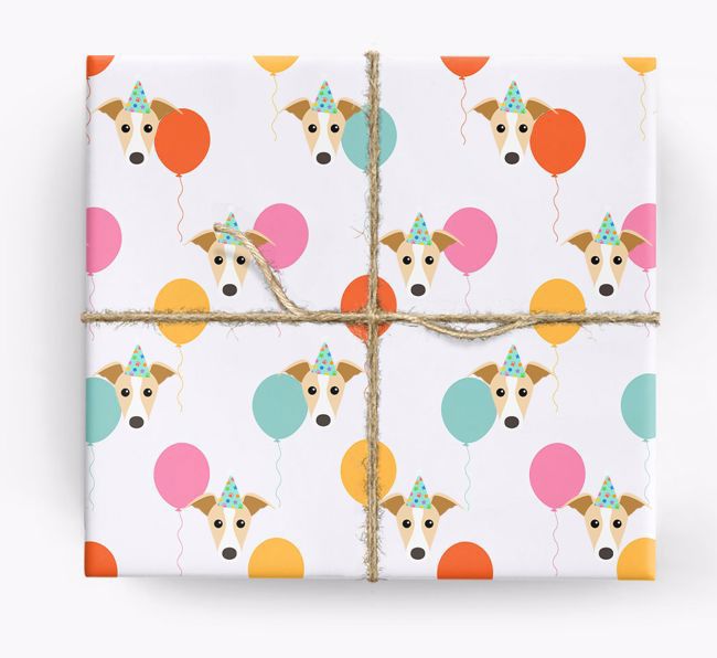 Poodle Dog Personalised Birthday Wrapping Paper ADD NAME/S CHOOSE BACKGROUND 