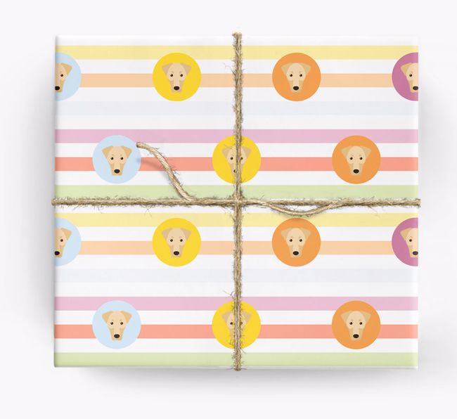 Colourful Wrapping Paper with {breedFullName} Icons