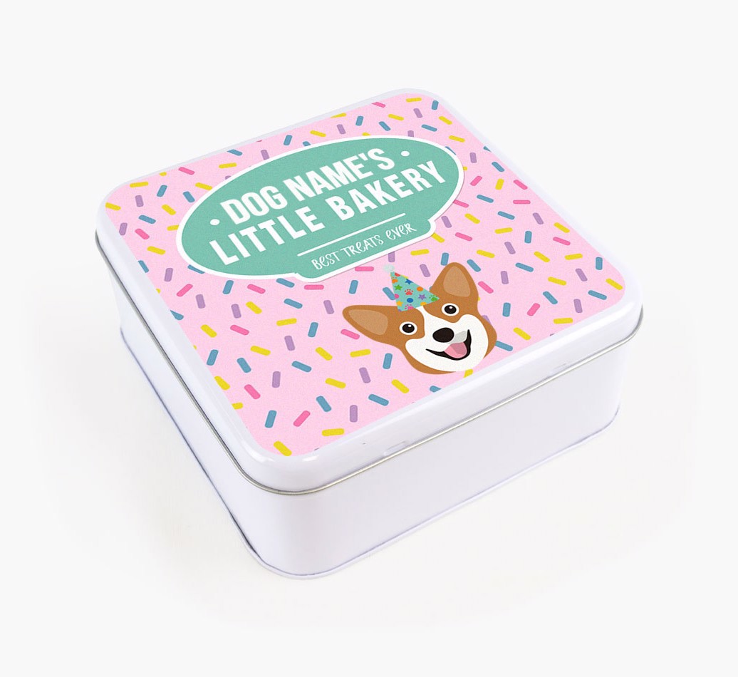 'Little Bakery' - Personalised Treat Tin for your {breedFullName}