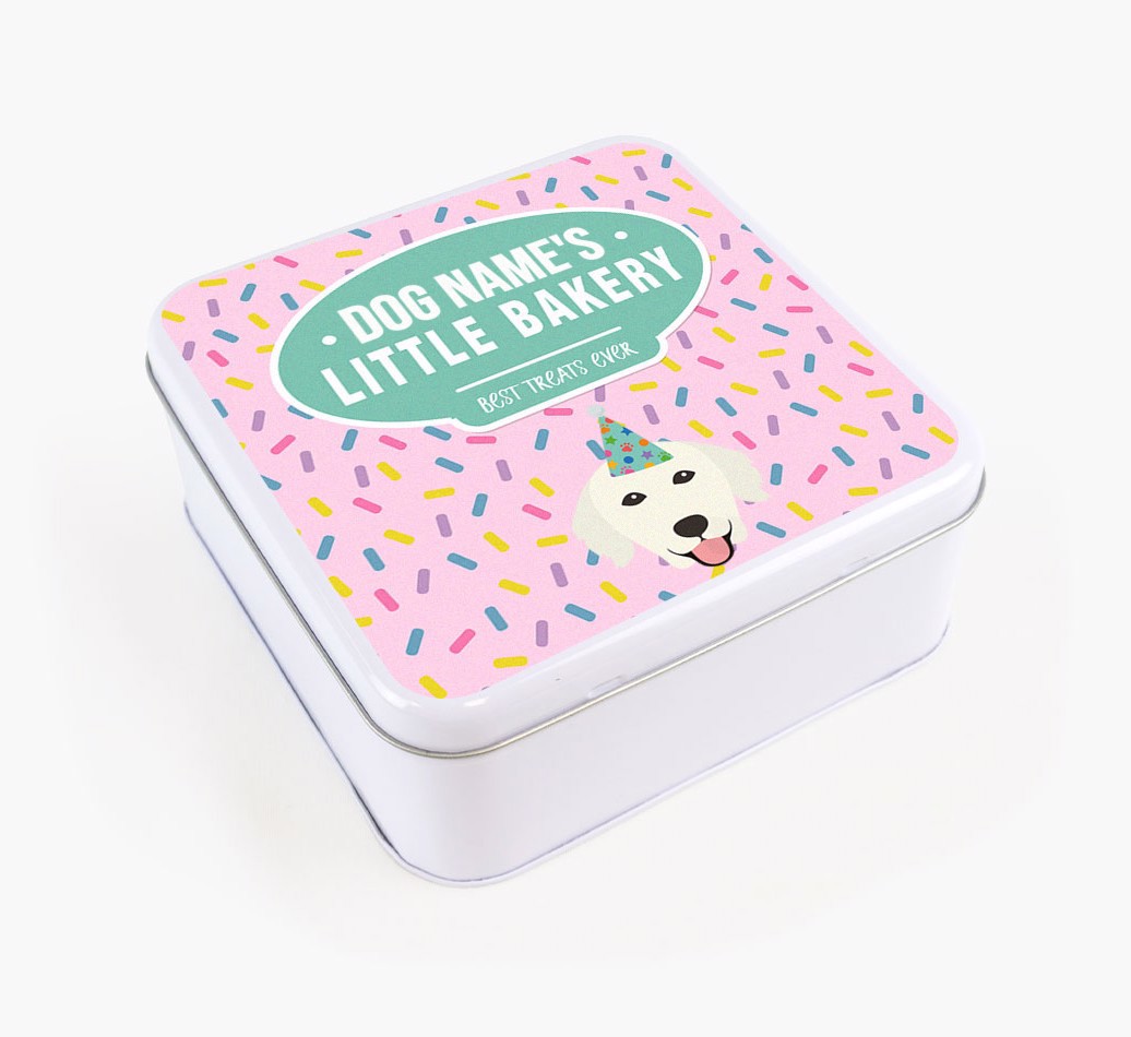 'Little Bakery' - Personalised Treat Tin for your {breedFullName}