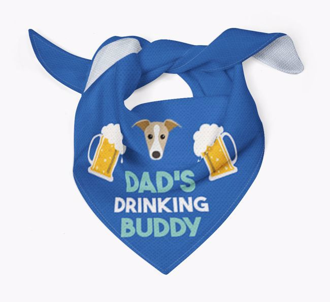 Dad's Drinking Buddy : Personalized {breedFullName} Bandana