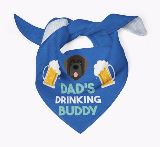 Dad's Drinking Buddy : Personalised {breedFullName} Bandana