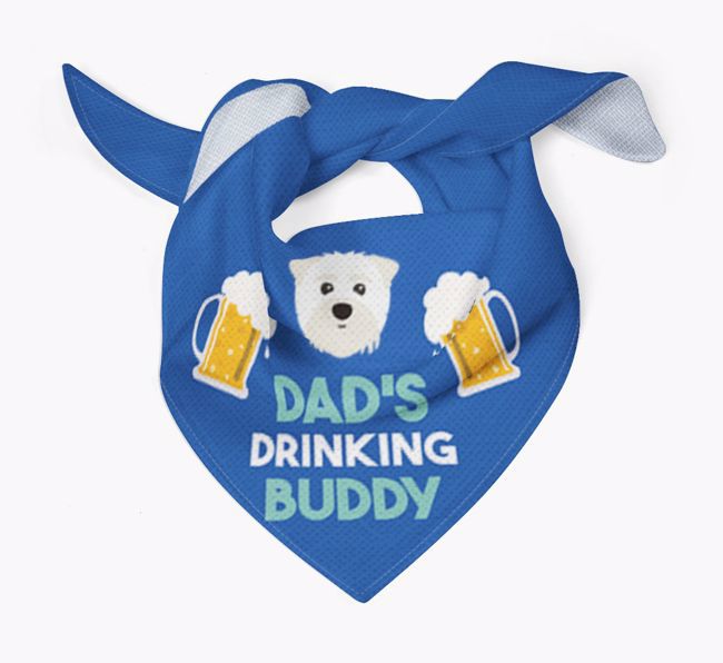 Dad's Drinking Buddy : Personalized {breedFullName} Bandana