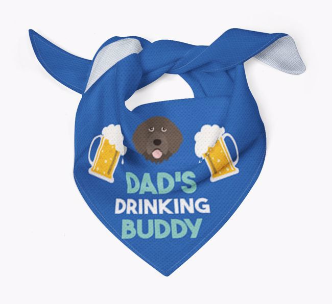 Dad's Drinking Buddy : Personalised {breedFullName} Bandana