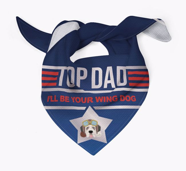Top Dad - Wing Dog : Personalised {breedFullName} Bandana 