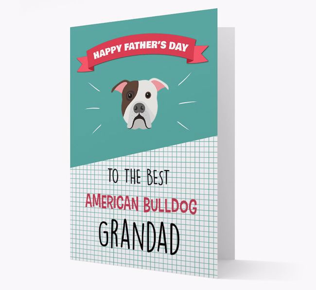 'Best {breedCommonName} Grandad' Card with {breedFullName} Icon