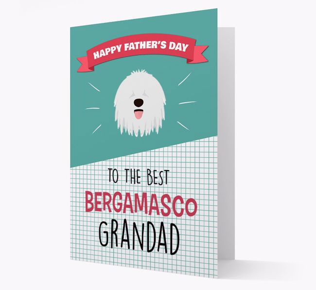 'Best {breedCommonName} Grandad' Card with {breedFullName} Icon