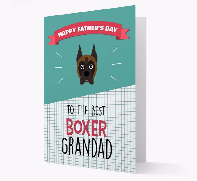 'Best {breedCommonName} Grandad' Card with {breedFullName} Icon