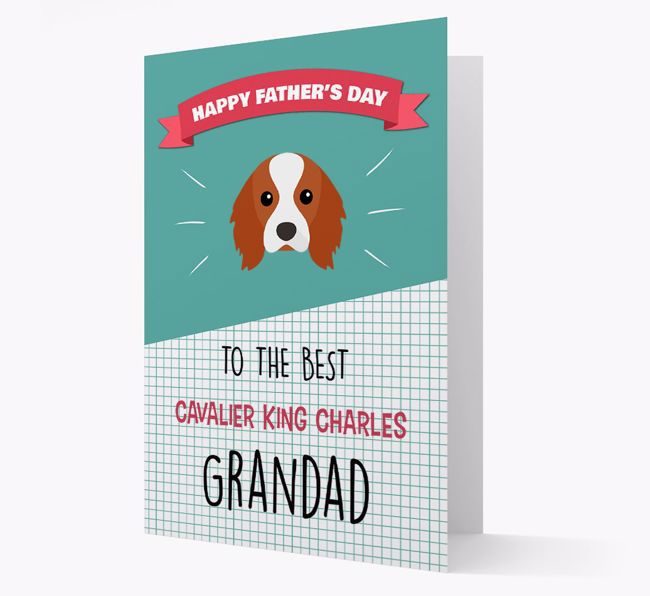 'Best {breedCommonName} Grandad' Card with {breedFullName} Icon