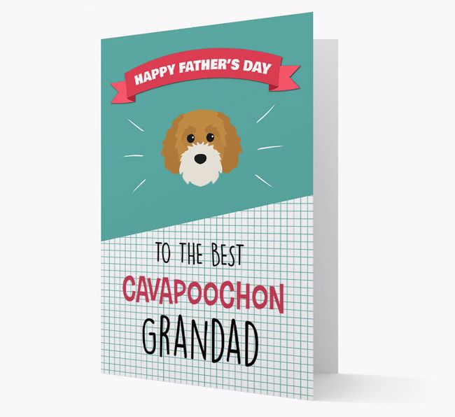 'Best {breedCommonName} Grandad' Card with {breedFullName} Icon