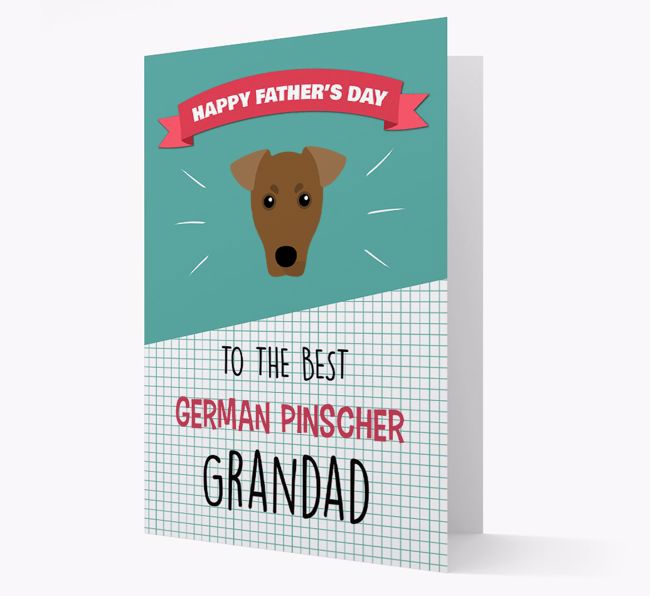 'Best {breedCommonName} Grandad' Card with {breedFullName} Icon