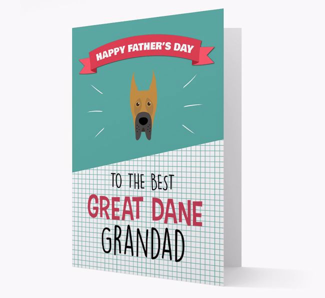 'Best {breedCommonName} Grandad' Card with {breedFullName} Icon