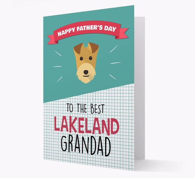 'Best {breedCommonName} Grandad' Card with {breedFullName} Icon